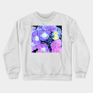 Summer Purple Flowers Crewneck Sweatshirt